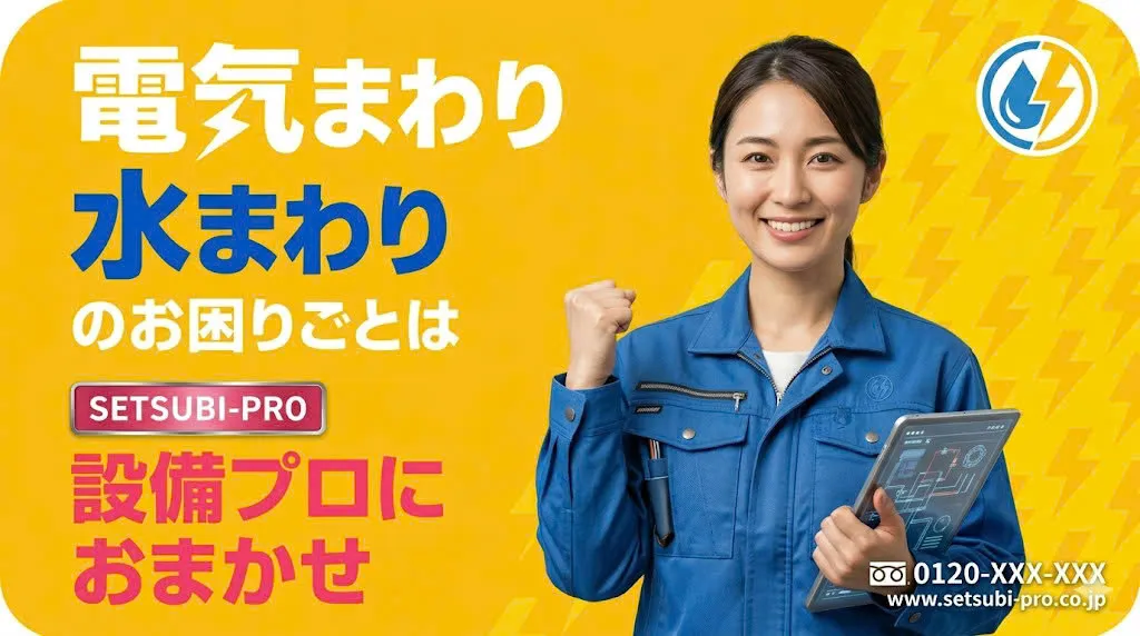 緊急の電気トラブル 設備人の電気工事士が年中無休・即対応